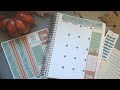 Plum Paper 7x9Monthly Mock Set up | New Release Autumn Blue Truck Kit | VanLily's Stickers