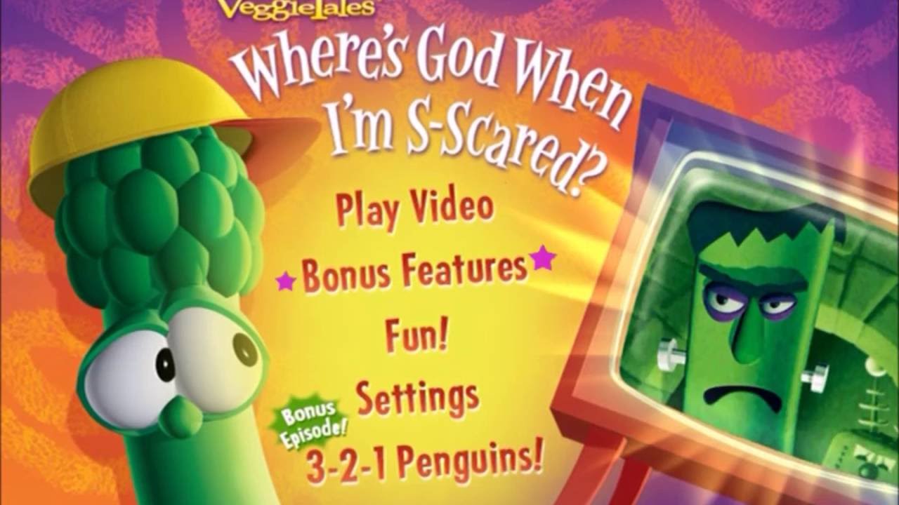 It s scared. Veggietales where's God when i'm scared. Veggietales DVD menu. Veggietales is coming back игра. Veggietales credits.
