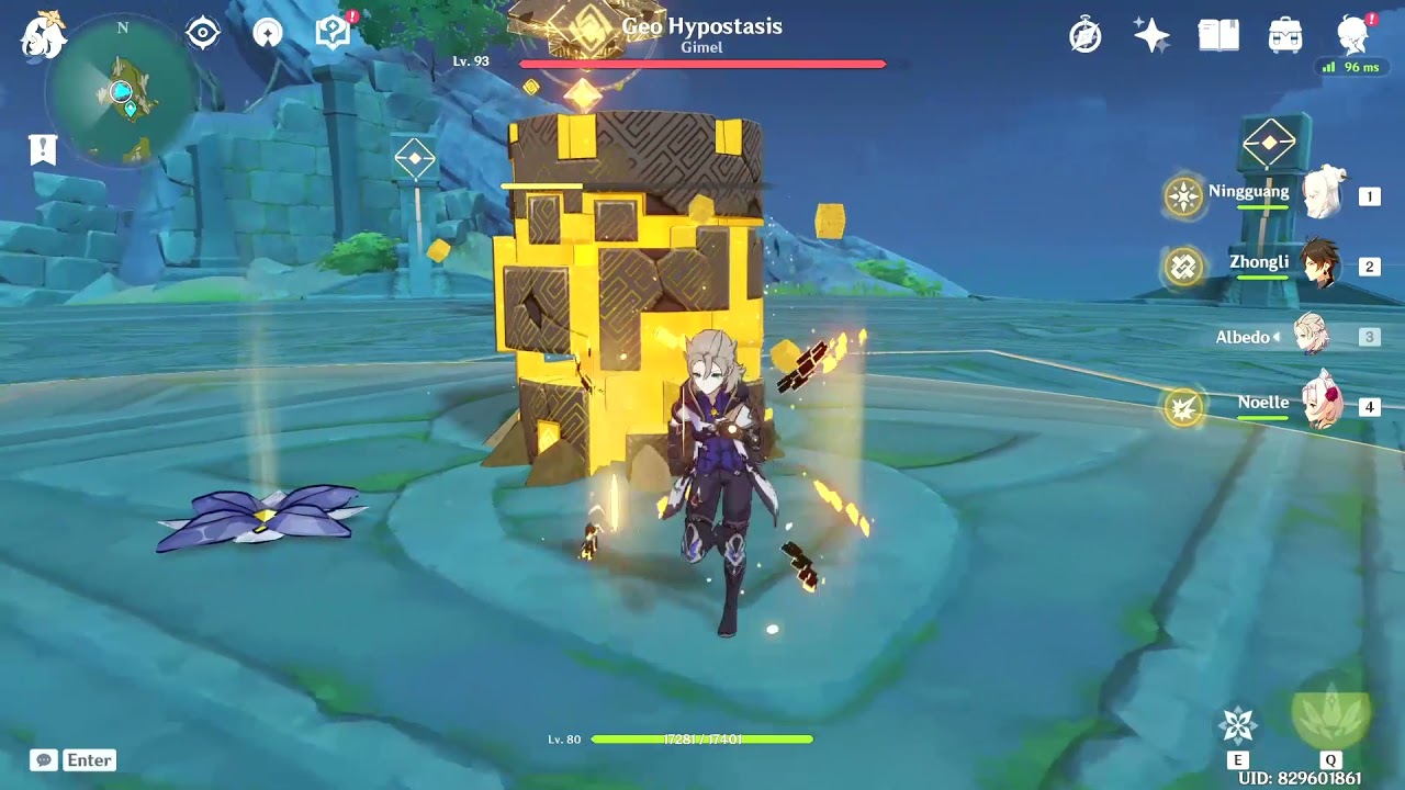 How strong is Zhongli's shield ? (Part 2) : Zhongli VS Geo Hypostasis