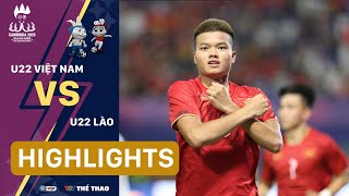 Highlights | U22 Việt Nam 2-0 U22 Lào | Chiến thắng nhọc nhằn của thầy trò HLV Troussier