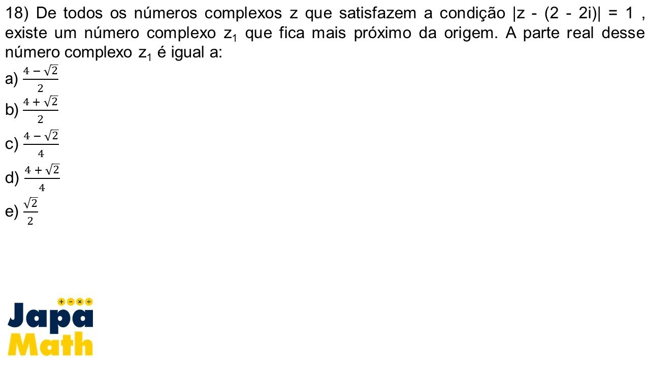 Prova Resolvida EsPCEx (2013 - 2014) - Números Complexos e Geometria Analítica