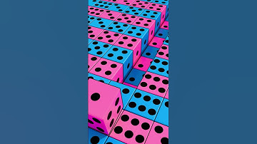 🎲 Rolling Dice – Endless 3D Loop 💙💖🔁