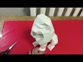 Лев 3D часть-3 Развертки из бумаги. Paper Lion Part# 3 Low poly.