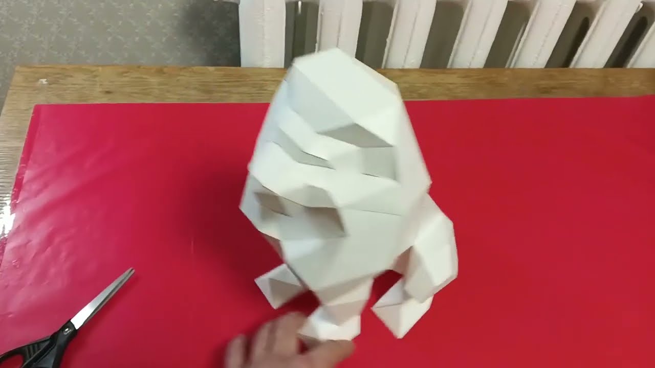 Лев 3D часть-3 Развертки из бумаги. Paper Lion Part# 3 Low poly.