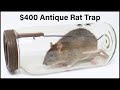 Catching Smart Rats With A Rare Antique Glass Jar Rat Trap From 1912 - Mousetrap Monday