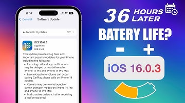 iOS 16.0.3 Update - BATTERY LIFE!!