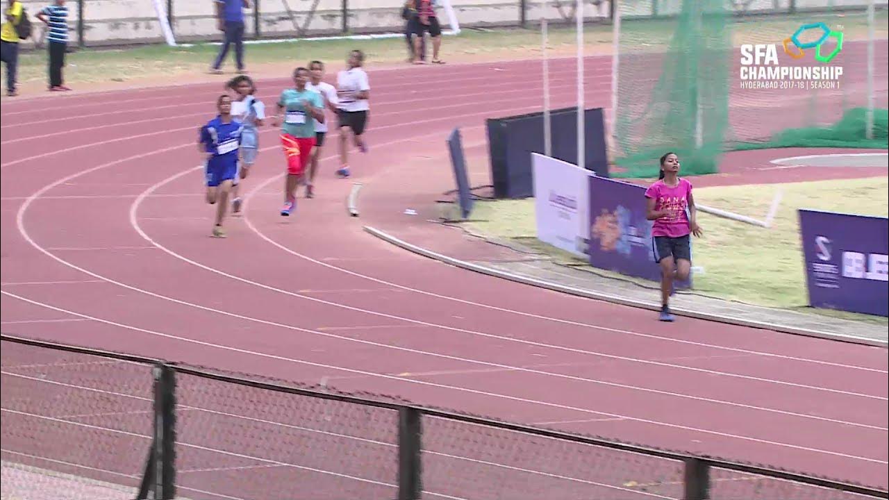 Athletics Girls U 16 400M SFA Championship Hyderabad YouTube