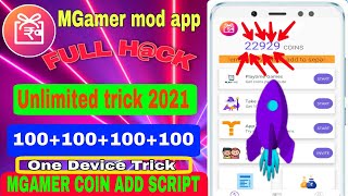 MGamer coins add 500 | MGamer refer H@ck trick 2021 | MGamer app unlimited coin trick | RahulTech screenshot 1