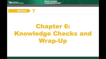 WWC Online Training, Module 7: Reporting, Part 6