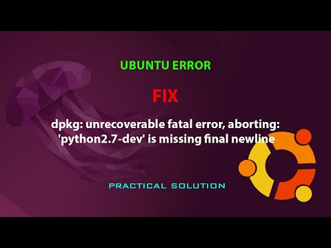 UBUNTU FIX: 'python2.7-dev' is missing final newline