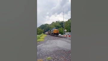 CSX manifest passing mine dock park
