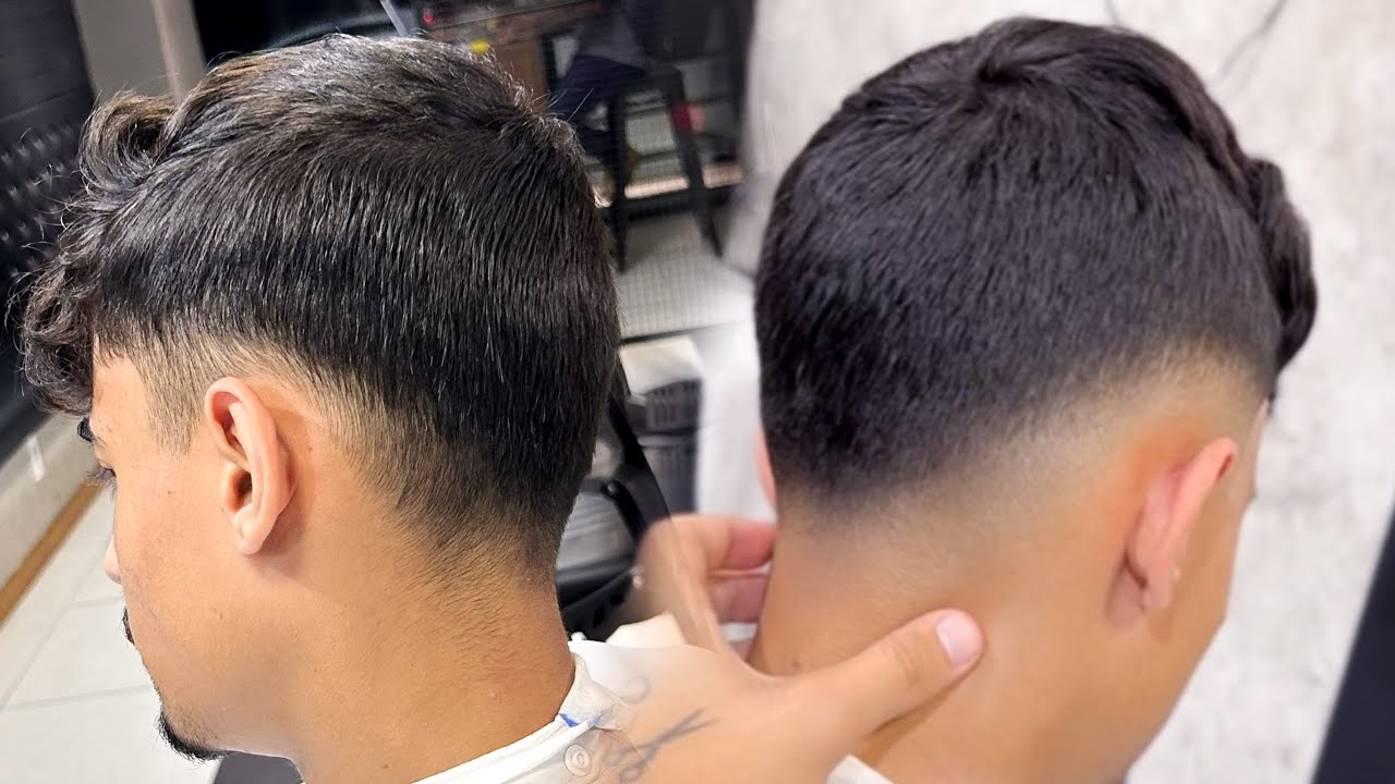 Low Fade em V: Degradê, Liso, Baixo – Quarto Sete