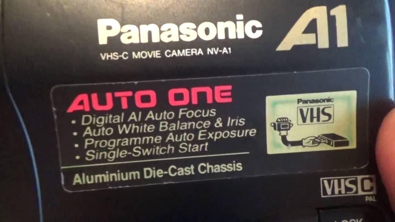 panasonic vhs c movie camera nv a1