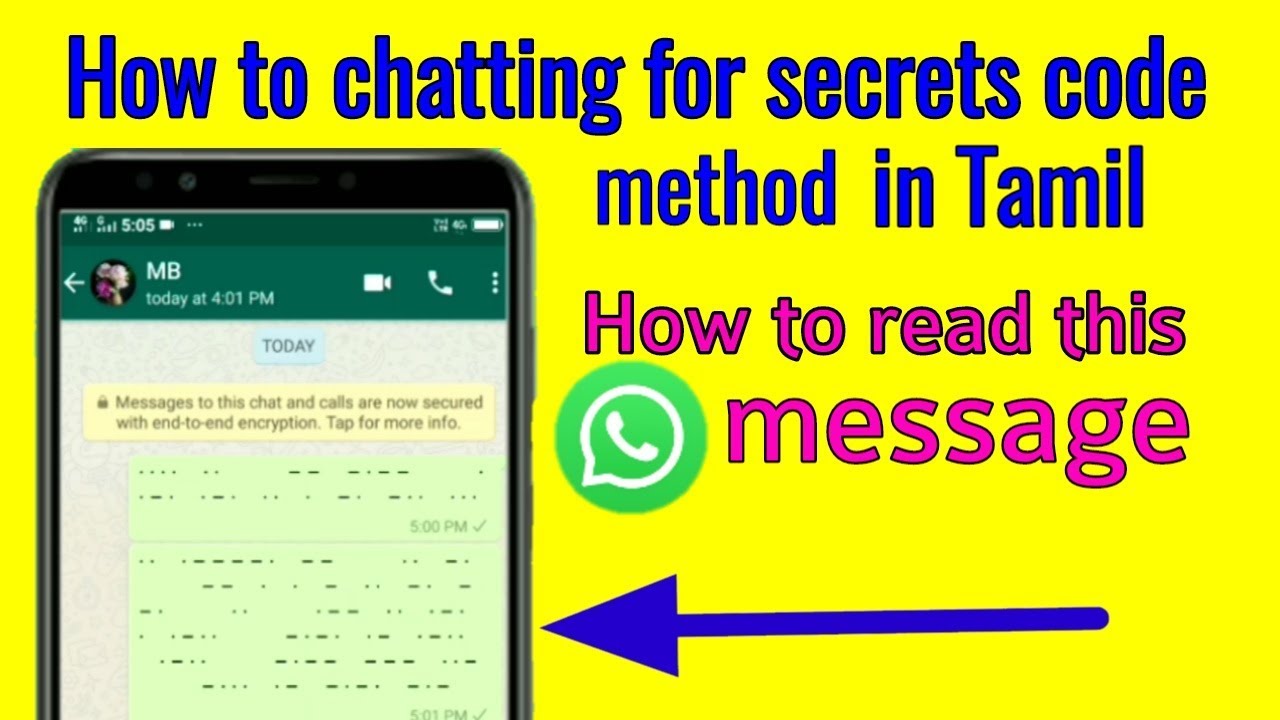 Whatsapp Secret Chatting Method Code Word In Tamil