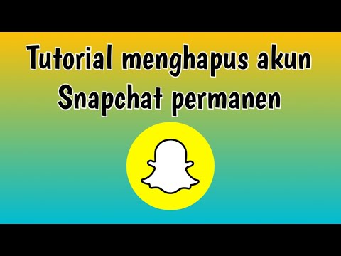 Tutorial menghapus akun Snapchat permanen (2020)