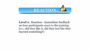 Intro. to Presentation Design - Level 1 of Training Evaluation