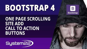 Bootstrap 4 One Page Scrolling Site Add Call To Action Buttons