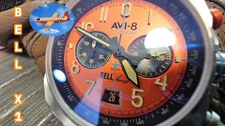 ⏩️ A PIECE OF HISTORY ON YOUR BELL X-1 AVI-8 MACHBUSTER WRIST. [A SUPERSONIC ICON]