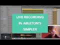 Ebosuite quicktip  live recording in abletons simpler