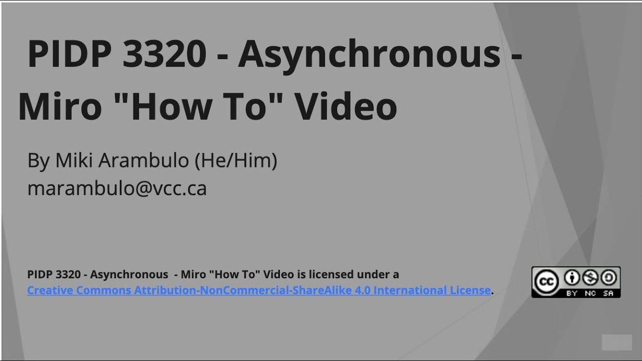 PIDP 3320   Asynchronous   Miro How To