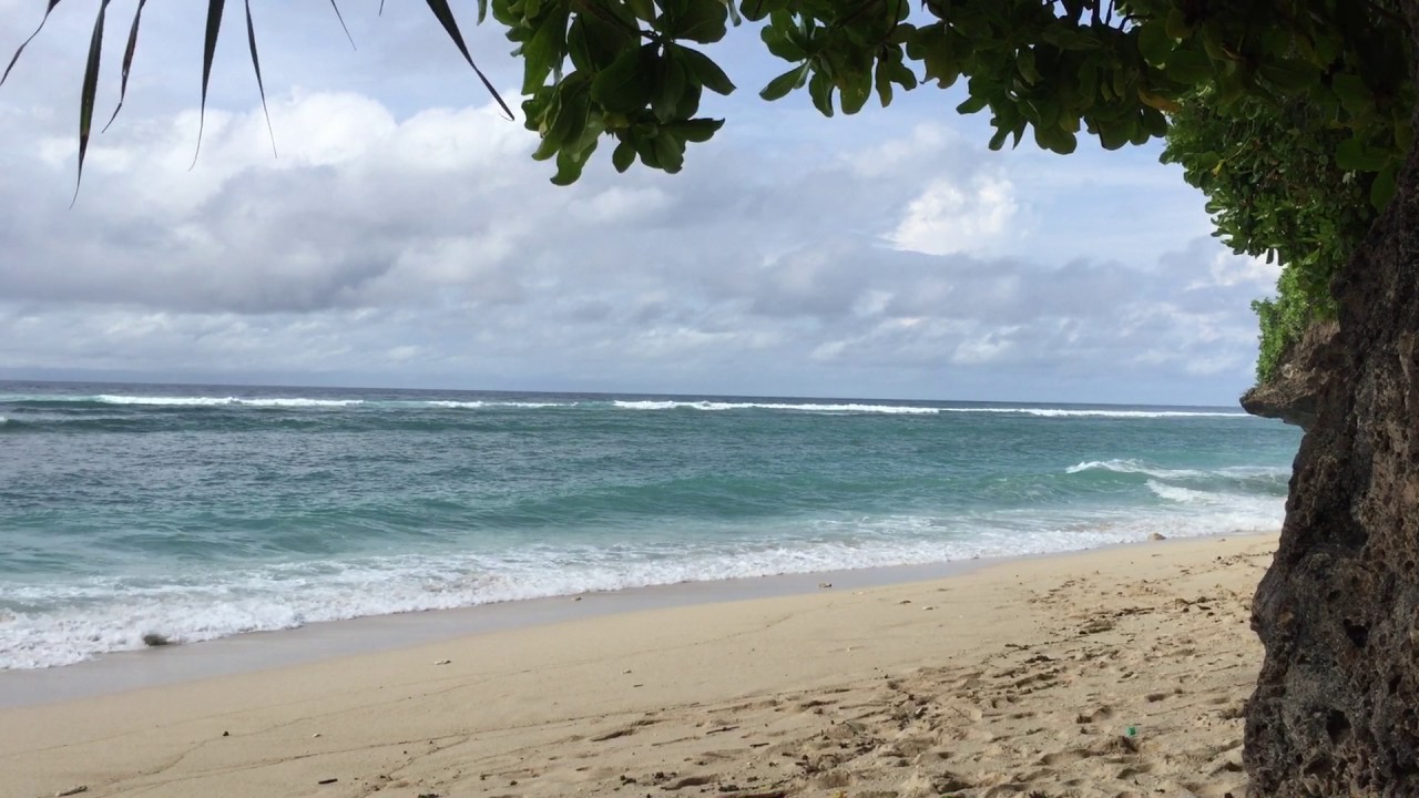 Pemandangan Pantai Green Bowl Bali Youtube