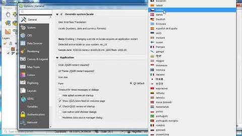 How to Changing of Language in QGIS