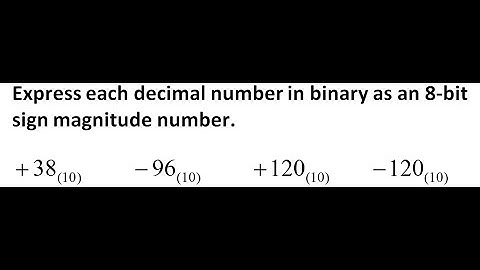 Convert Decimal Numbers to 8-Bit Sign Magnitude Binary | Step-by-Step Tutorial 29