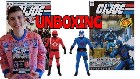 MCFARLANE TOYS PAGE PUNCHERS G I  JOE COBRA COMMANDER & CRIMSON GUARD COMIC FIGURE UNBOXING X REVIEW