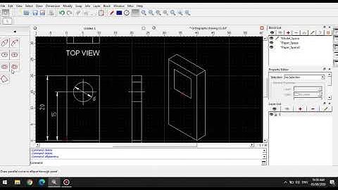 QCAD Isometric Drawing Manual Method