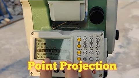 How to Use Point Projection Function On Total Station  in civil Survey/#point #surveying
