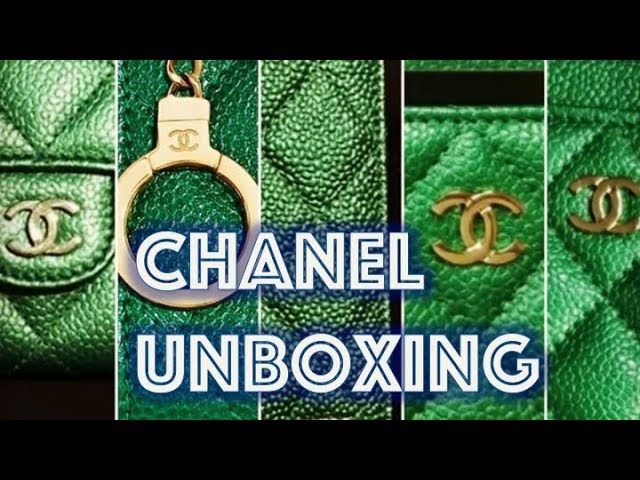 Chanel green caviar leather unboxing haul