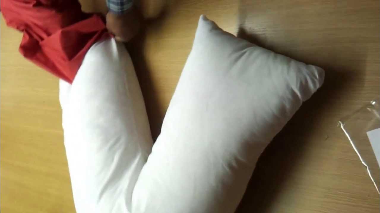 Easy Way to Dress a V Shaped Pillow with Case / Cover (Orthopaedic