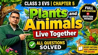 Class 3 EVS Chapter 5 | Plants and Animals Live Together | Full Explanation + Question Answers | ...