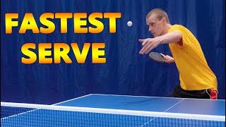 World's Fastest Table Tennis Serve