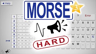 MORSE CODE KEYBOARD (HARD) | How to learn Morse code (radio ham Morse virtual machine)