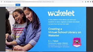Creating a Virtual School Library on Wakelet