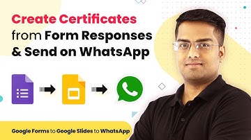 Google Forms to Google Slides - Create Certificates from Form Responses & Send on WhatsApp