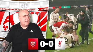 MARTINELLI IS A SCUMBAG! Arsenal 0-0 Liverpool Highlights