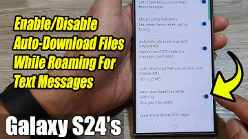 Galaxy S24/S24+/Ultra: How to Enable/Disable Auto-Download Files While Roaming For Text Messages
