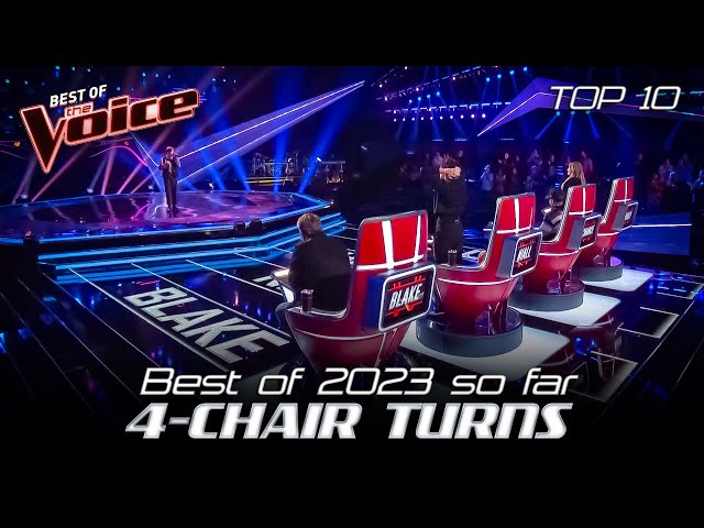 The Best 4-CHAIR TURNS on The Voice 2023 so far | Top 10 class=