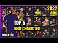 Top 3 des meilleurs personnages de free fire  les meilleures perso de 2023  free fire  franais