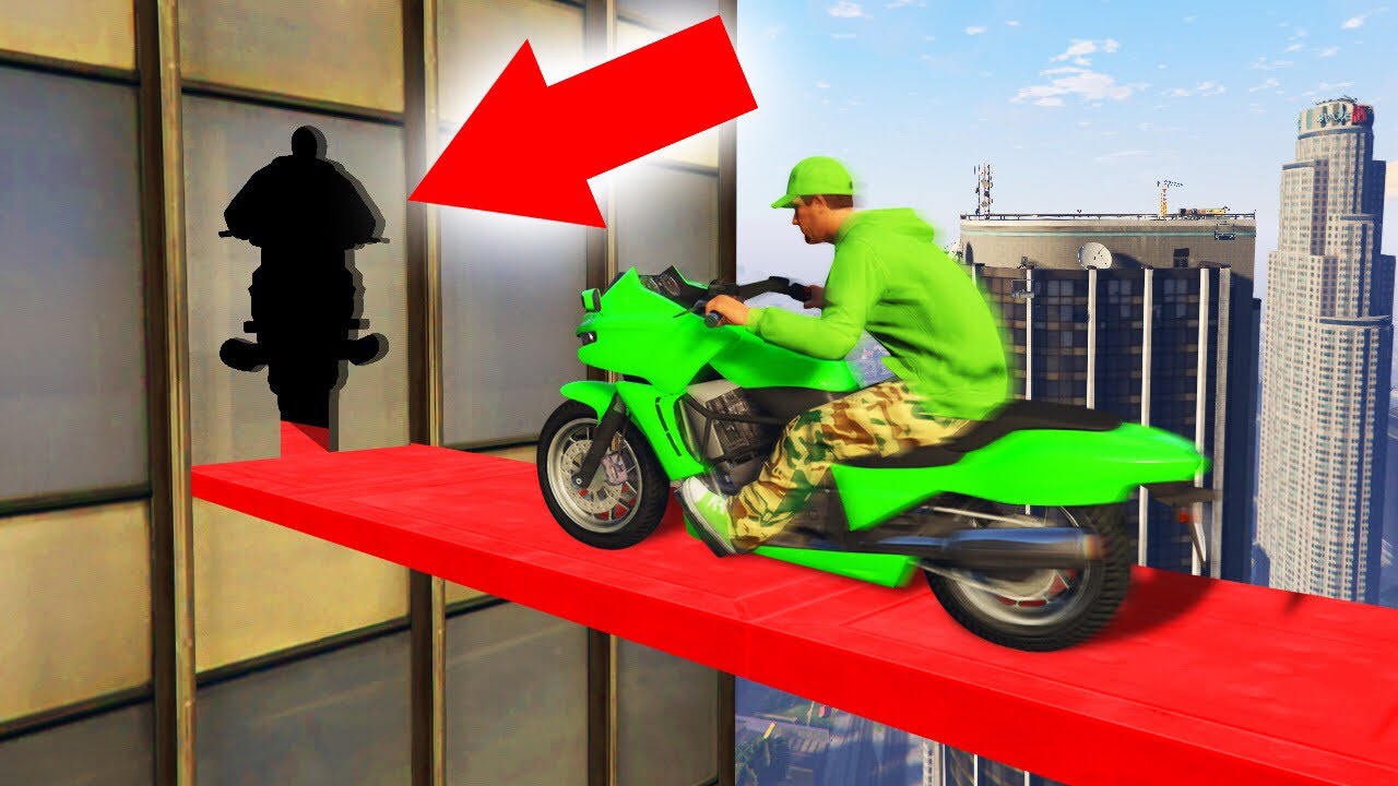 MOTORBIKE PRECISION ON SKYSCRAPERS! (GTA 5 Funny Moments)