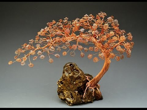 How do I make a wire tree sculpture?