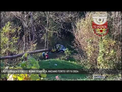 L'AUTO SBANDA E FINISCE IN UNA SCARPATA: ANZIANO FERITO | 07/11/2024