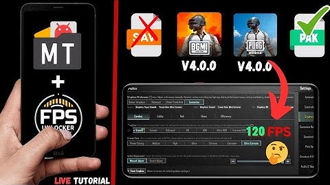 Unlock 120 FPS in BGMI & PUBG 4.0 | Enable Ultra Extreme & Super Smooth in PUBG/BGMI With FPS Unlock