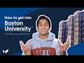 How to get into boston university