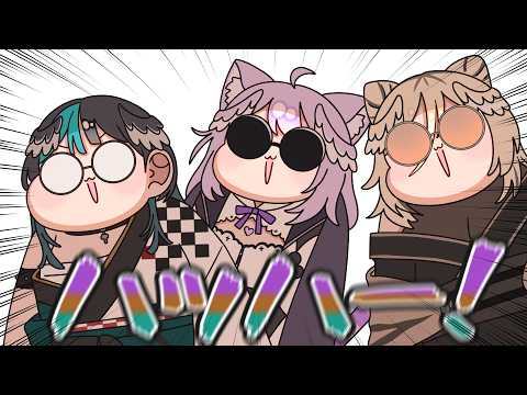 【手描き】全員鷹嶺ルイのねっとり人生ゲーム🥀【鷹嶺ルイ/猫又おかゆ/虎金妃笑虎/輪堂千速/ホロライブ】