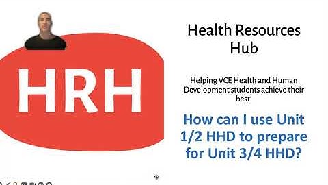 How can I use Unit 1/2 VCE Health and Human Development (HHD) to prepare for Unit 3/4 HHD?