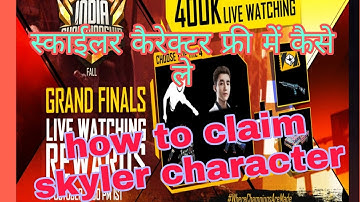 how to claim skyler character free||ff esport event||#totalgaming ||#cybankitgamer