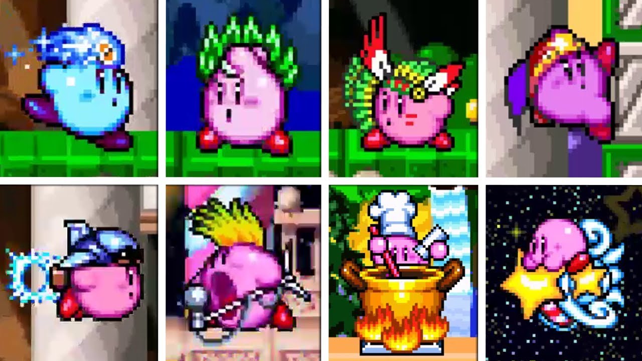 Kirby Super Star - All Copy Abilities 